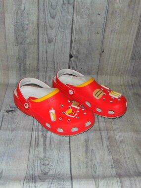CROCS x McDonalds Red Clogs Womens Size 10